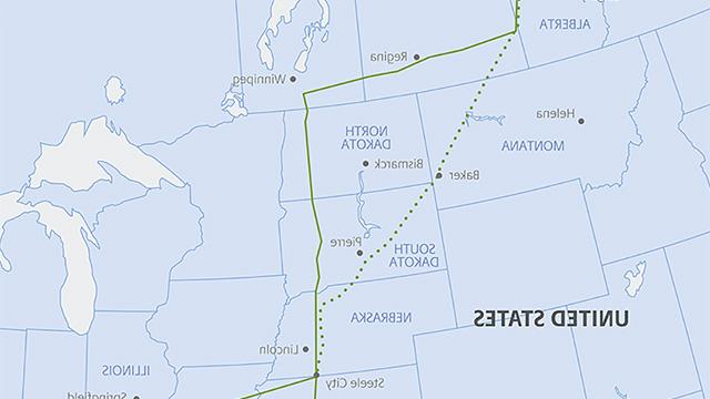 终止Keystone XL管道路线图缩略图